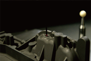 電極の三次元測定検査