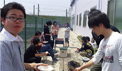 バーベキューの様子